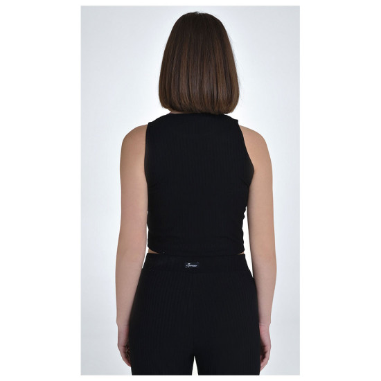 Target Γυναικεία αμάνικη μπλούζα Sleeveless Crop Top "Rib Viscose"